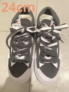 sacai × Nike Blazer Low IRON GREY