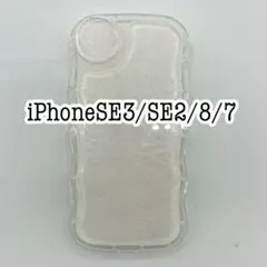 iPhoneSE3/SE2/8/7ケース プクプク クリアケース　透明