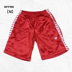 【M】arena × DESCENTE トラックパンツ レッド ハーフパンツ