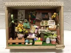 ミニチュアガーデン　ミニチュアBOX エコクラフト　ハンドメイド