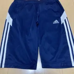 adidas ネイビー ショートパンツ 3本ライン　Lサイズ
