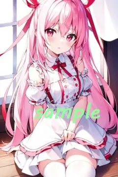 オリジナル　美少女　AI イラスト L判サイズ　(写真サイズ)　No.55