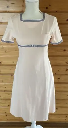 大幅タイムセール！【新品未着用】ピンク エステユニフォーム　半袖ワンピース