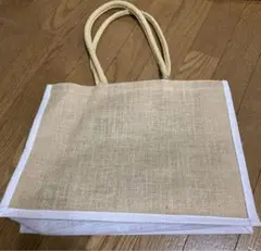 ノベルティ タグ付き　ジュートバッグ