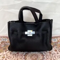 本革トートバッグ ブラック
