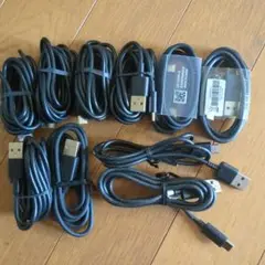 10本セット USBケーブル 黒 (タイプA-C))