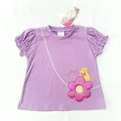 【新品】ディズニープリンセス　ラプンツェル　ポシェットTシャツ 90