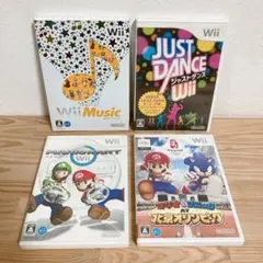 【Wiiソフト】4本セット㉗ マリオカート 北京オリンピック ジャストダンス