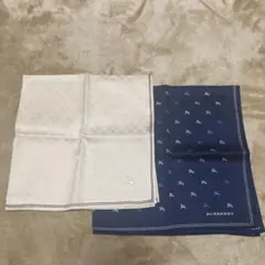 新品　バーバリーハンカチ２枚セット