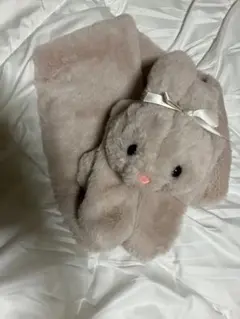 Honey Cinnamon うさぎマフラー ベージュ FREE
