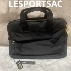 【新品未使用タグ付き】LESPORTSAC 軽いビジネスバッグ 黒 ナイロン
