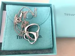 ティファニー オープンハート ネックレス シルバー Tiffany 2連