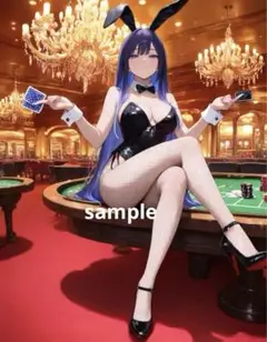 AIイラスト　美女 L版サイズ 1点物 D8