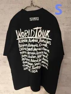 VETEMENTS WORLD TOUR 限定版 Tシャツ 黒　Sサイズ