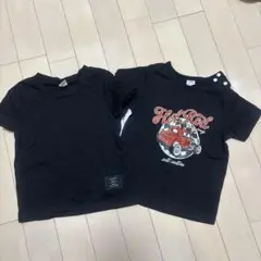 95cm 黒のTシャツ2枚