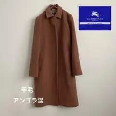 【希少】Burberry BLUE LABEL ロングコート アンゴラ混 38