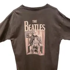 THE BEATLES Mサイズ　ダークグレー Tシャツバックプリント