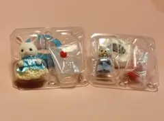 シルバニアファミリー　おとぎ話シリーズ　しろうさぎの赤ちゃん　ハスキーの赤ちゃん