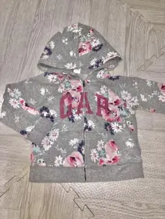 90cm〜100cm♡baby GAP 花柄ジップパーカー 3歳用