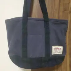 秋～冬に☆Harris Tweed トートバッグ ネイビー