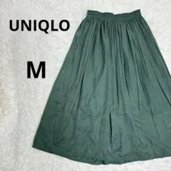 UNIQLO⭐️スカート M ウエストゴム　光沢あり　裏地あり　迅速発送　交渉可