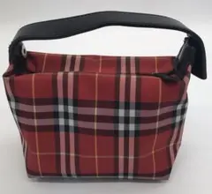 JJ185 BURBERRYバーバリー ナイロンポーチ レッド