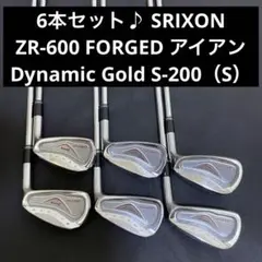 6本セット！ SRIXON ZR-600 FORGED アイアン S200（S）