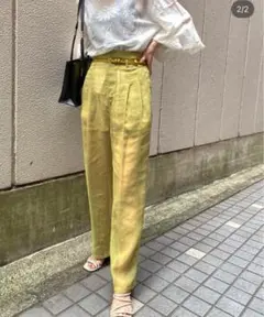 【AMERI】シアーパンツ　ピスタチオ　付属品3点セットSサイズ♪