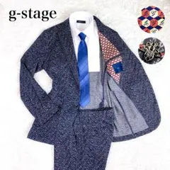 極美品 g-stage カジュアルスーツ ストレッチ 蜂アイコン
