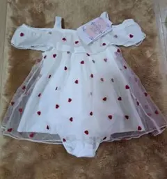 【新品】水着　ハート　女の子　90cm