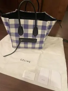 【限定品】CELINEミディアム ラゲージファントム チェック柄