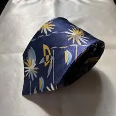 【未使用品】ENRICO COVERI エンリココベリネクタイ濃紺幾何学模様