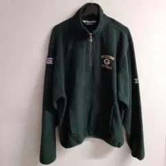 90s チャンピオン×NFL PACKERS ハーフジップフリースプルオーバー