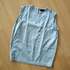 美品 SACRA ノースリーブカットソー グレー コットン100%