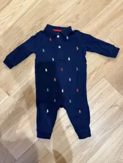 Ralph Lauren ラルフローレン　ネイビー ロンパース70cm 6M