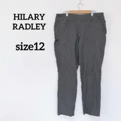 HILARY RADLEY 【size12】チェック柄パンツ ブラック