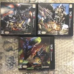 モンスターハンター3G 4G XX セット　3ds