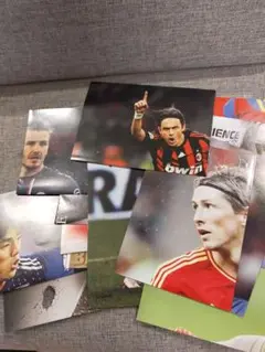 ベッカム、トーレス、インザーギ、カンナバーロ、中田、久保等ポスター、ポストカード