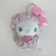 キティ ヒョウ柄 キーホルダー サンリオ　ギャルクマ　マスコット ピンク