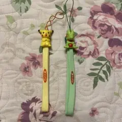 ピカチュウとキモリのストラップセット