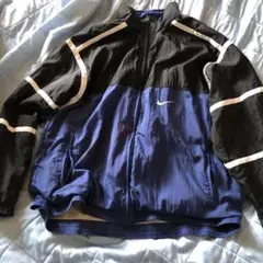 Nike ナイロンジャケット 黒/青　90s