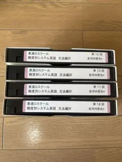 東進DスクールVHS難易度別システム英語　文法編IV安河内哲也先生