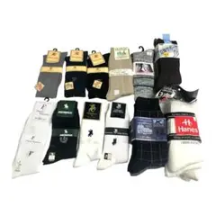 ヘインズ　グンゼ他　メンズソックスまとめて20足　新品　★5892M