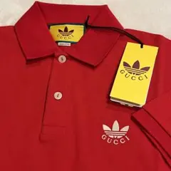 ★新品未使用★ GUCCI×adidas ポロシャツ　赤　XS 値下げ】【新品未使用】adidas Gucci ポロシャツ(即完売人気商品