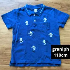 【graniph】サーフィンシロクマポロシャツ110センチ☆アニマル☆海