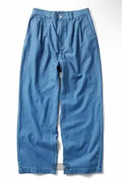 THREE FIFTY STANDARD ライトオンスデニムのタックパンツ 3L