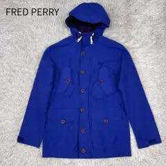 《美品》フレッドペリー(Fred Perry)モッズコート メンズ 明るめ青