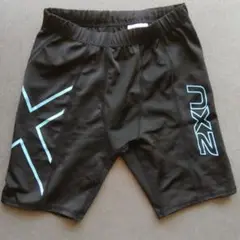 2XU　メンズ　タイツ　スパッツ　レギンス　M　黒/青