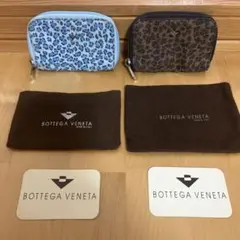 ボッテガヴェネタ ヒョウ柄 カードケース ミニ財布