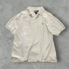 90s チャップス　ポロシャツ　半袖　白　古着　ラルフローレン　ホワイト